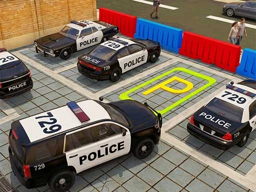 3D Police Car Parking - 5853