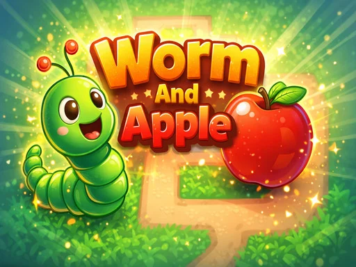 Worm And Apple - 5853