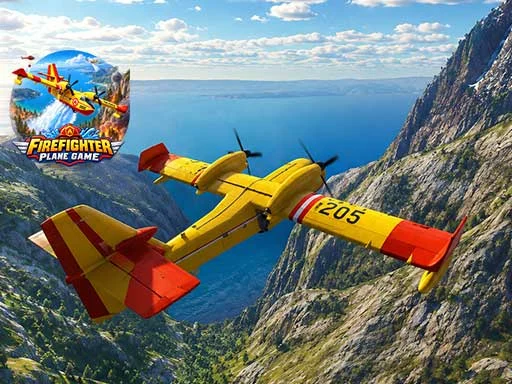 Firefighter Plane Game - 5853