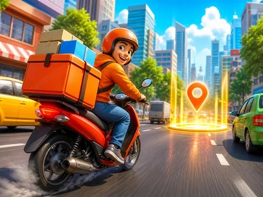 City Delivery Rider Simulator - 5853
