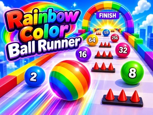 Rainbow Color Ball Runner - 5853